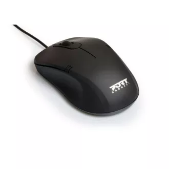 PORT optikai egér Office budget PRO, 1000 DPI, fekete