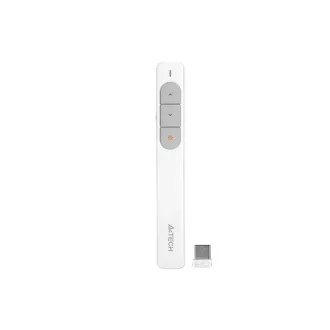 A4tech 2.4G vezeték nélküli lézeres prezenter és mutató, fehér színben A4tech 2.4G vezeték nélküli lézeres prezenter és mutató, fehér színben