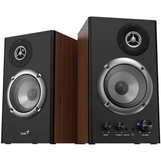 GENIUS hangszórók SP-HF1200B, 2.0, 36W, fa, fekete-barna, fekete-barna