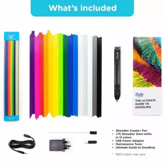 3Doodler 3D Pen Create 3D toll és 75 utántöltő és 5 sablon 3Doodler 3D Pen Create 3D toll és 75 utántöltő és 5 sablon