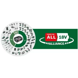 BOSCH UniversalChain 18, akkumulátoros láncfűrész, 18 V, 20 cm-es láncszem, vágási sebesség 4,5 m/s