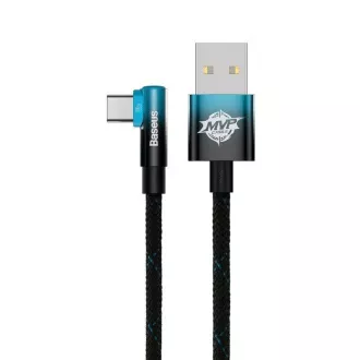 Baseus USB szögkábel - C típus 100W, 2 m, kék