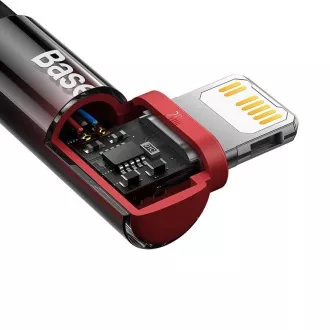 Baseus USB-C - Lightning szögletes kábel, 20W 2m, piros