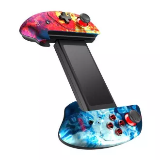 iPega PG-9083B játékvezérlő MT/TB tartóval Android/iOS/Nintendo Switch/Windows/PS 3 rendszerekhez, láng színű