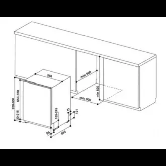Whirlpool beépített mosogatógép WI 3010 Whirlpool beépített mosogatógép WI 3010