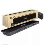 Club3D dokkolóállomás USB-C 14v1, 1xDP, 1xHDMI, 1xVGA, 2xUSB-C, 5xUSB, 1xRJ45, 1x3.5mm, szürke, szürke