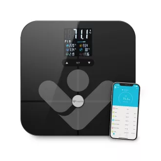 TrueLife FitScale W7 BT - Bioelektromos impedanciás bluetooth mérleg - fekete színű TrueLife FitScale W7 BT - Bioelektromos impedanciás bluetooth mérleg - fekete színű