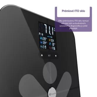TrueLife FitScale W7 BT - Bioelektromos impedanciás bluetooth mérleg - fekete színű TrueLife FitScale W7 BT - Bioelektromos impedanciás bluetooth mérleg - fekete színű