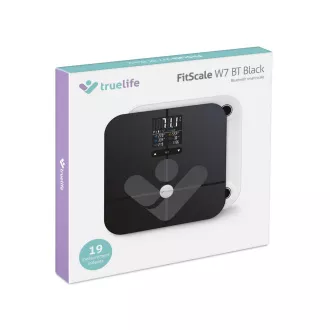 TrueLife FitScale W7 BT - Bioelektromos impedanciás bluetooth mérleg - fekete színű TrueLife FitScale W7 BT - Bioelektromos impedanciás bluetooth mérleg - fekete színű
