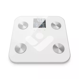 TrueLife FitScale W7 BT - Bioelektromos impedancia Bluetooth mérleg - Fehér színű