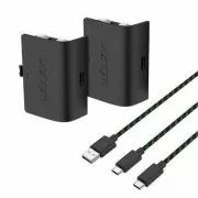 VENOM VS2882 Xbox Series S/X & One fekete ikerakkumulátor   3 méteres kábel