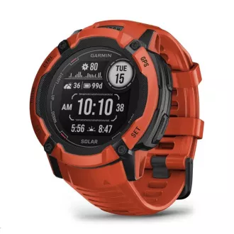 Garmin GPS sportóra Instinct 2 2X Solar (piros)