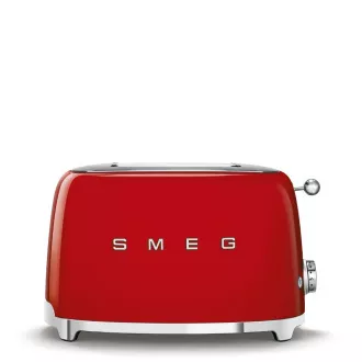 Smeg TSF01RDEU kenyérpirító/pirítós sütő, 2 kenyérpirító, 6 pirítási szint, morzsamorzsás fiók, 1950-es évekbeli stílus, piros színű Smeg TSF01RDEU kenyérpirító/pirítós sütő, 2 kenyérpirító, 6 pirítási szint, morzsamorzsás fiók, 1950-es évekbeli stílus, piros színű