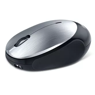 GENIUS egér NX-9000BT/ Bluetooth 4.0/ 1200 dpi/ vezeték nélküli/ újratölthető akkumulátor/ ezüst színű