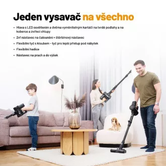 Lauben Stick porszívó és felmosó 3in1 Pet Deluxe 400BC