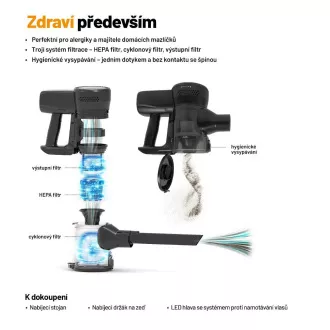 Lauben Stick porszívó és felmosó 3in1 Pet Deluxe 400BC