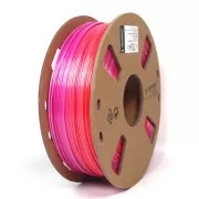 GEMBIRD Nyomtatószál (filament) PLA, 1, 75mm, 1kg, selyem szivárvány, piros/lila
