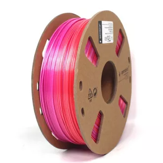 GEMBIRD Nyomtatószál (filament) PLA, 1, 75mm, 1kg, selyem szivárvány, piros/lila GEMBIRD Nyomtatószál (filament) PLA, 1, 75mm, 1kg, selyem szivárvány, piros/lila