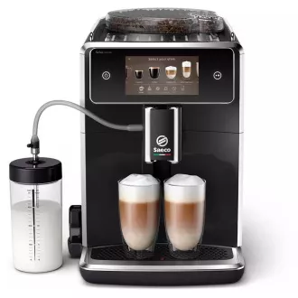 SAECO SM8780/00 Xelsis Deluxe, érintőképernyős kávéfőző, tejtartály, egyszerre 2 csésze, 6 program, fekete színű SAECO SM8780/00 Xelsis Deluxe, érintőképernyős kávéfőző, tejtartály, egyszerre 2 csésze, 6 program, fekete színű