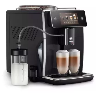 SAECO SM8780/00 Xelsis Deluxe, érintőképernyős kávéfőző, tejtartály, egyszerre 2 csésze, 6 program, fekete színű