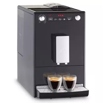 MELITTA Solo Frosted Black, kávéfőző, 15 Bar, 2 csésze egyszerre, beépített őrlő, tejmentes recept, fekete színű MELITTA Solo Frosted Black, kávéfőző, 15 Bar, 2 csésze egyszerre, beépített őrlő, tejmentes recept, fekete színű