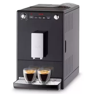 MELITTA Solo Frosted Black, kávéfőző, 15 Bar, 2 csésze egyszerre, beépített őrlő, tejmentes recept, fekete színű MELITTA Solo Frosted Black, kávéfőző, 15 Bar, 2 csésze egyszerre, beépített őrlő, tejmentes recept, fekete színű