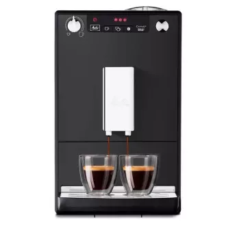 MELITTA Solo Frosted Black, kávéfőző, 15 Bar, 2 csésze egyszerre, beépített őrlő, tejmentes recept, fekete színű MELITTA Solo Frosted Black, kávéfőző, 15 Bar, 2 csésze egyszerre, beépített őrlő, tejmentes recept, fekete színű