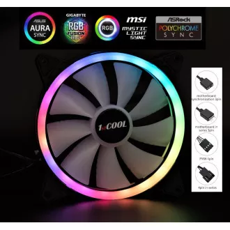 1stCOOL ventilátor AURA EVO, 140mm, ARGB 1stCOOL ventilátor AURA EVO, 140mm, ARGB