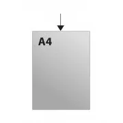 Borító A4-es portré "U" átlátszó PVC 220x306x0,27mm 100db