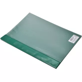 A4 ROC PVC gyorskötő elülső zsebbel, átlátszó hátul zöld A4 ROC PVC gyorskötő elülső zsebbel, átlátszó hátul zöld