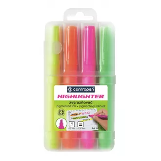 Highlighter Centropen 8552/4 4 színű ékvég 1-4,6 mm