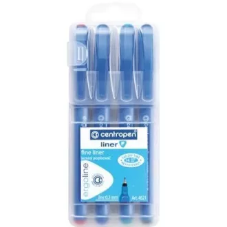 Marker Centropen 4621/4 F Liner 4 szín 0,3 mm Marker Centropen 4621/4 F Liner 4 szín 0,3 mm