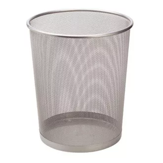 Drót hulladékkosár ezüst 12L
