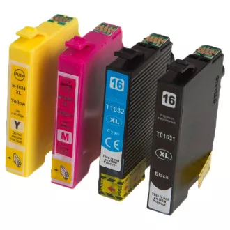 MultiPack EPSON T1635 + 20db fotópapír (C13T16364010) - Patron TonerPartner PREMIUM, black + color (fekete + színes)
