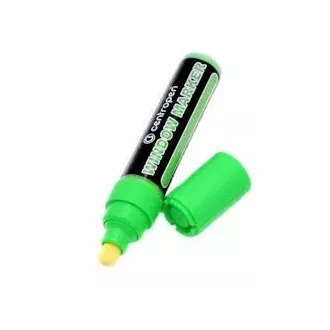 Marker Centropen 9121 kréta üvegzöld hengeres hegyen 3-4mm