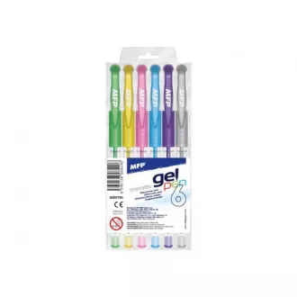 Gél tollak MFP Metalic GM1038 1mm 6 színből álló készlet Gél tollak MFP Metalic GM1038 1mm 6 színből álló készlet