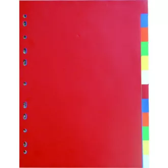 Elválasztó A4 2x6 szín PP 120mic
