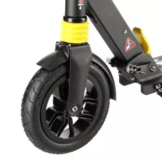 Összecsukható roller NEX208T, pumpás kerekek 200mm, fekete-sárga