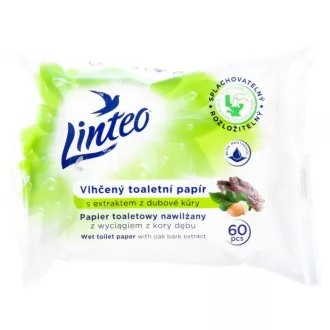 Toalettpapír Linteo Satin nedvesített 60db tölgyfa kéreg