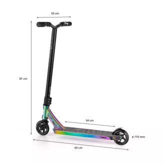 Freestyle robogó MOVINO Stunt ELITE, Neochrome