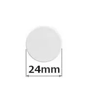 Mágnesek 24mm Ron 10db fehér kerek