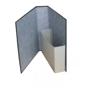 Levéltári iratgyűjtő zsebbel A4 7,5cm fekete