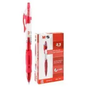 Gél toll MG AGPb02372 0,5mm piros cső átlátszó