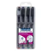 Marker Centropen 4616/4 F Liner CD / DVD / BD 4 szín, 0,6 mm
