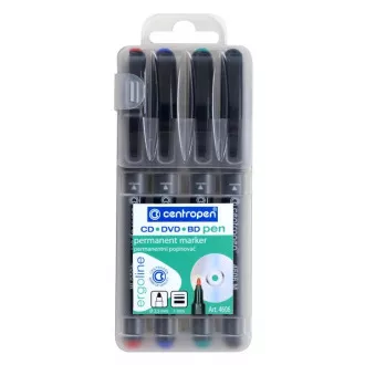 Centropen 4606/4 CD/DVD/BD jelölő 4 színű hengeres hegy 1mm