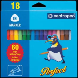 Marker Centropen 2510/18 18 színű hengeres hegy 2-3mm
