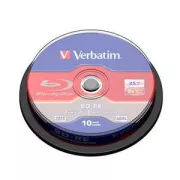 VERBATIM BD-RE SL (10-es csomag) Blu-Ray / orsó / 2x / 25 GB