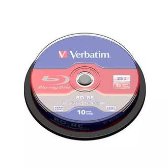 VERBATIM BD-RE SL (10-es csomag) Blu-Ray / orsó / 2x / 25 GB