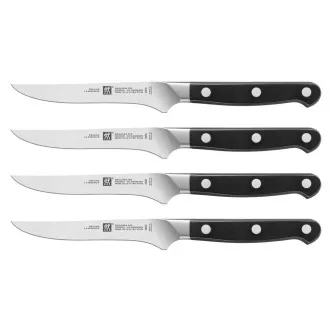 ZWILLING steak késkészlet, 4 darab, rozsdamentes acél, védő, 57 HRC, három szegecses markolat - Pro ZWILLING steak késkészlet, 4 darab, rozsdamentes acél, védő, 57 HRC, három szegecses markolat - Pro