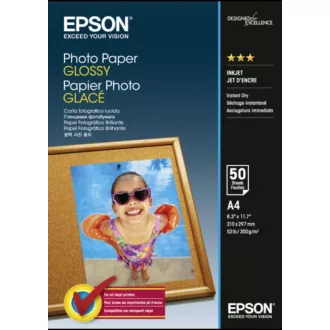 EPSON papír A4 - Fényes fotópapír A4 50 ív 50 lap